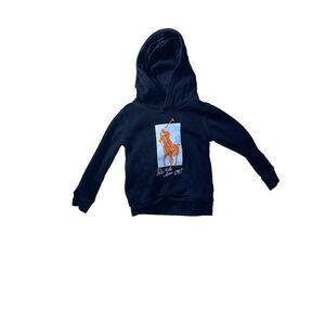 New Polo Ralph Lauren‎ Little Boys Big Pony Fleece Hoodie Navy 5